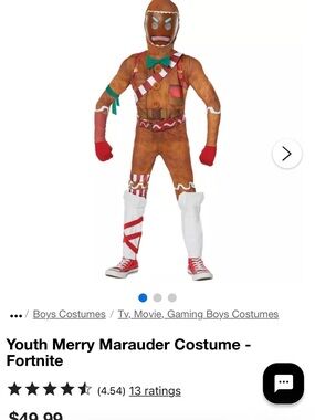 Gingerbread Marauder Kids Costume - Brown